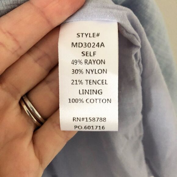 Mable Brooklynn Ruffle Sleeveless Mini Dress in Blue - Size S - Picture 8 of 9